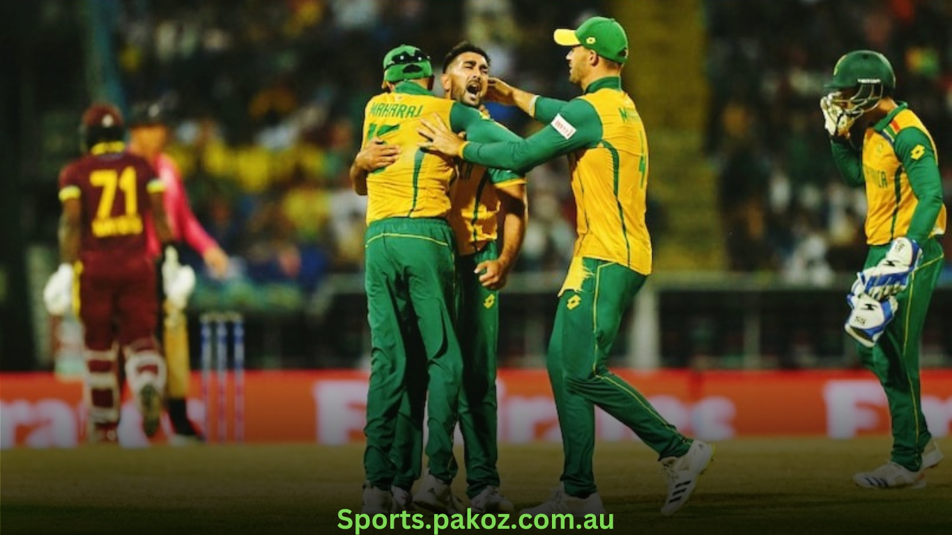 South Africa clinches semi-final spot in rain-shortened T20 World Cup match against West Indies