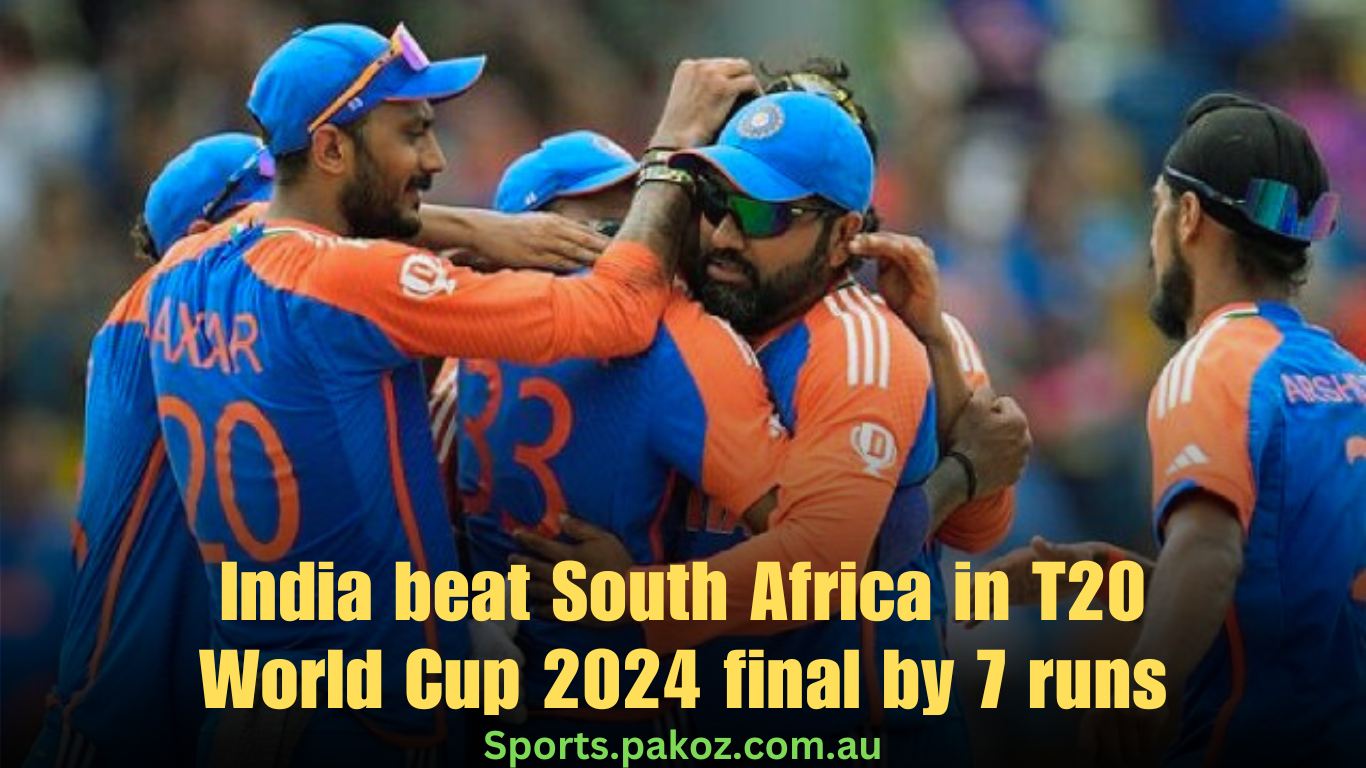 India beat South Africa in T20 World Cup 2024 final by 7 runs